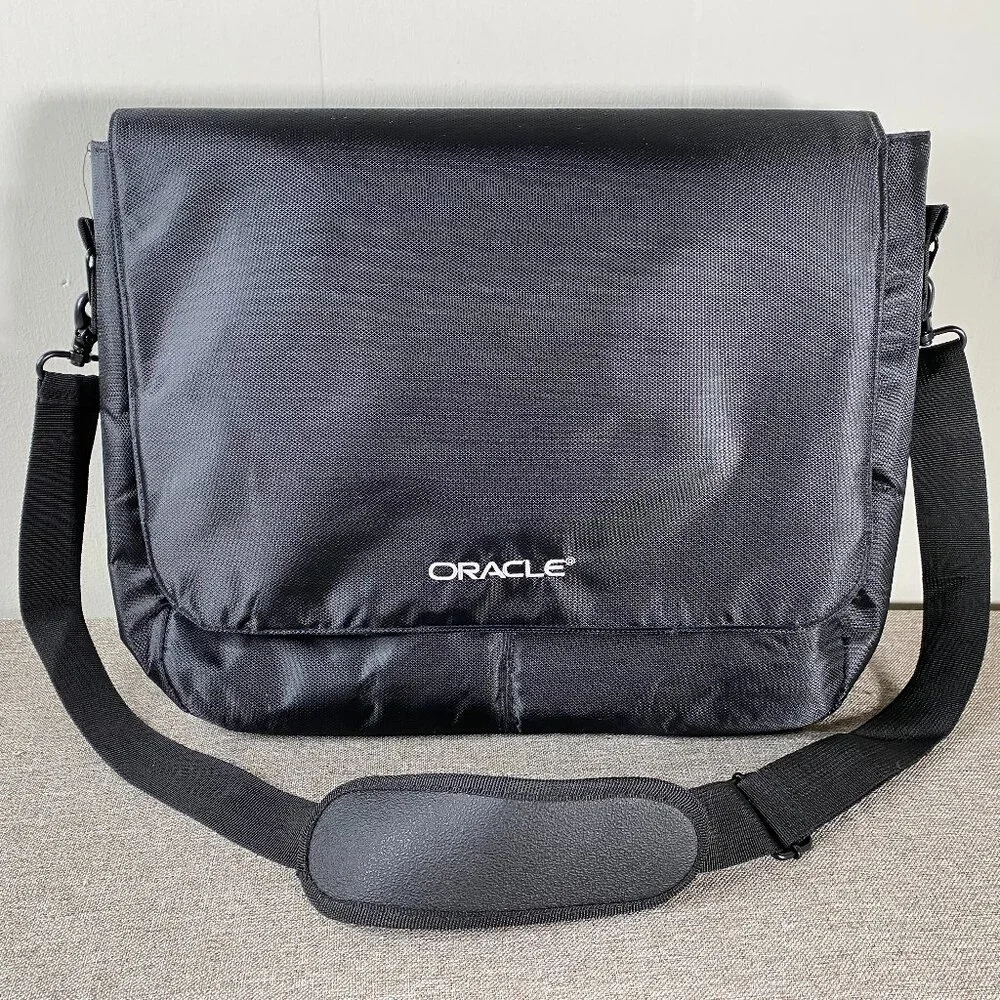 Oracle Laptop Messenger Bag Black Logo 16